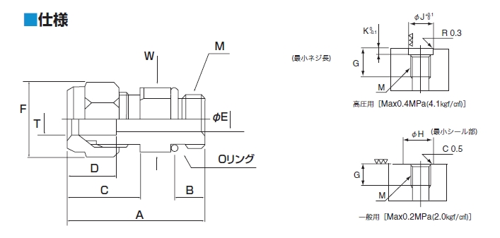 Oリングジョイント＜30シリーズ＞：販売店紹介 | 株式会社サンプラテック