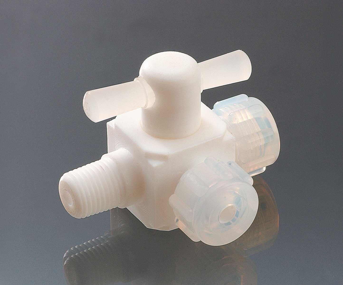 Ptfeフィメイル圧入3方バルブ プラスチック製 理化学機器および用品メーカー サンプラテックのweb販売サイト Pla Com プラコム