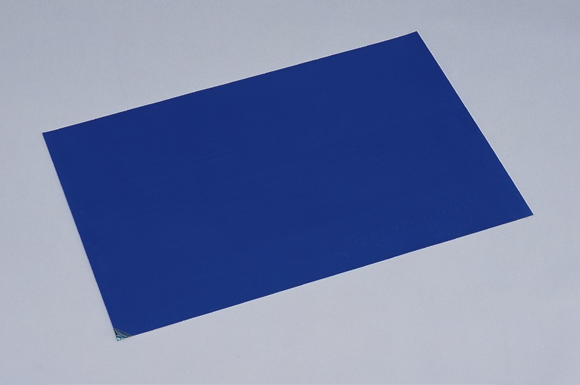 クリーンルーム用品 セーフラン 粘着マット 600×1200mm ブルー 300枚(30枚x10シート) PE クリーンルーム 異物混入防止 連番タグ 