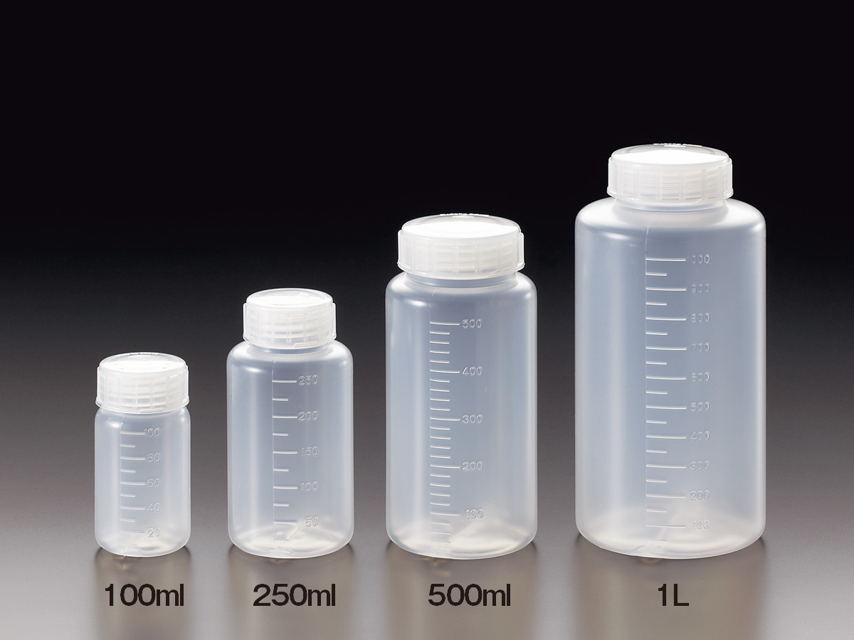 ねじ口洗浄びん 中管 ムエンケ式 1L用 〔014670-10001〕 - 研究、開発用