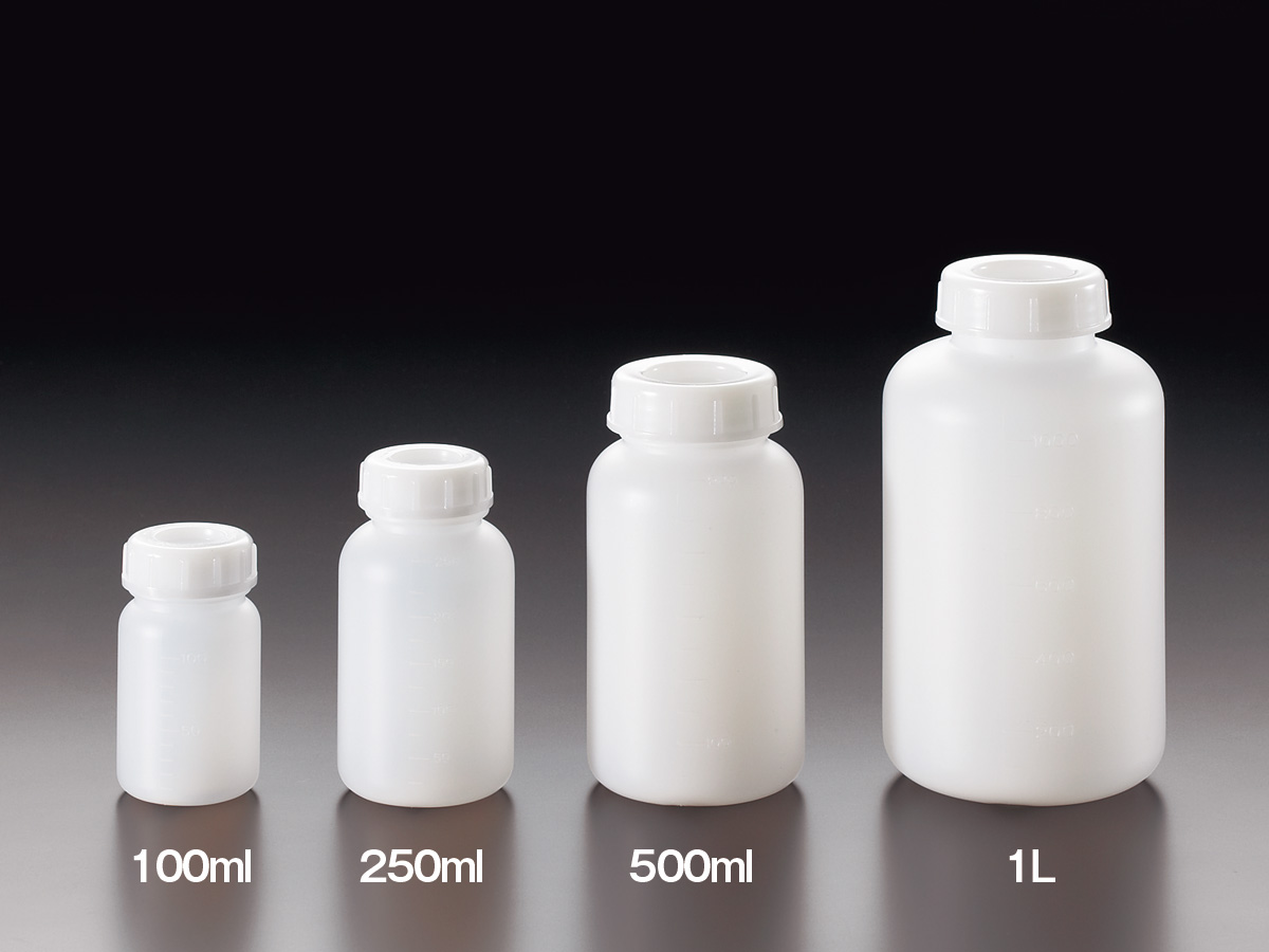 EOG滅菌瓶（PE広口） 乳白色 | 株式会社サンプラテック PLA.com【通販 